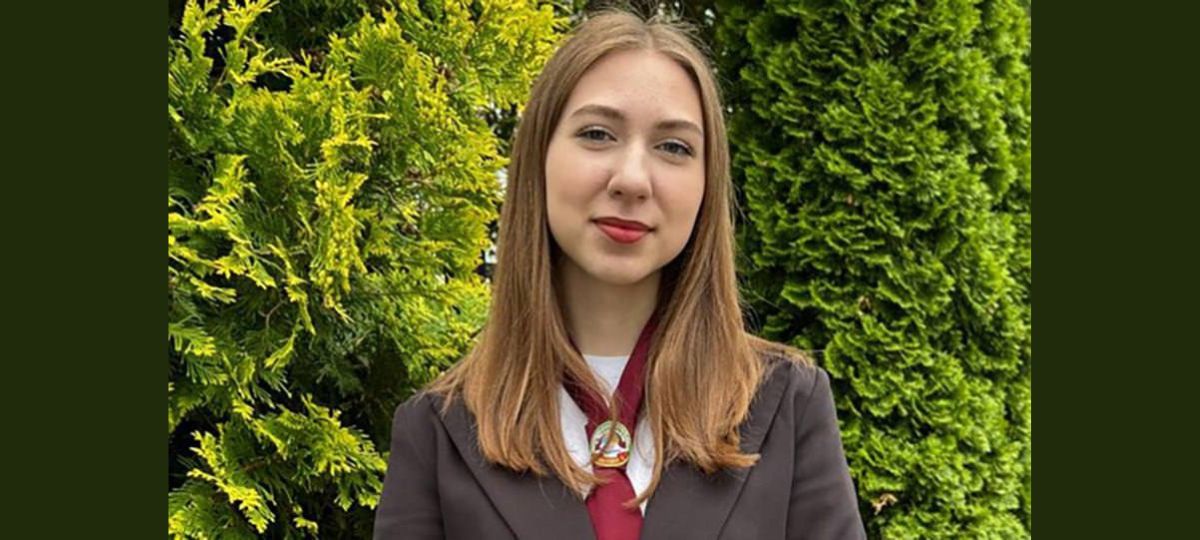 Дарья Юреня, выпускница из Барановичей. Фото из ее личного архива