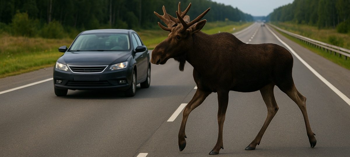 лось, жывёла, ДТЗ, дзікая жывёла, здарэнне, ДТП