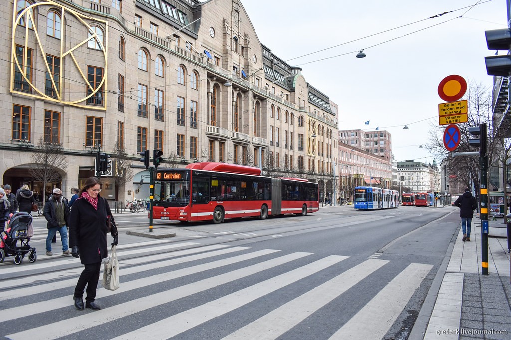 Одна из улиц Стокгольма.