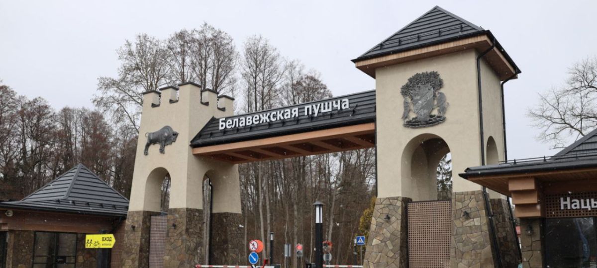 Въездные ворота в Беловежскую пущу