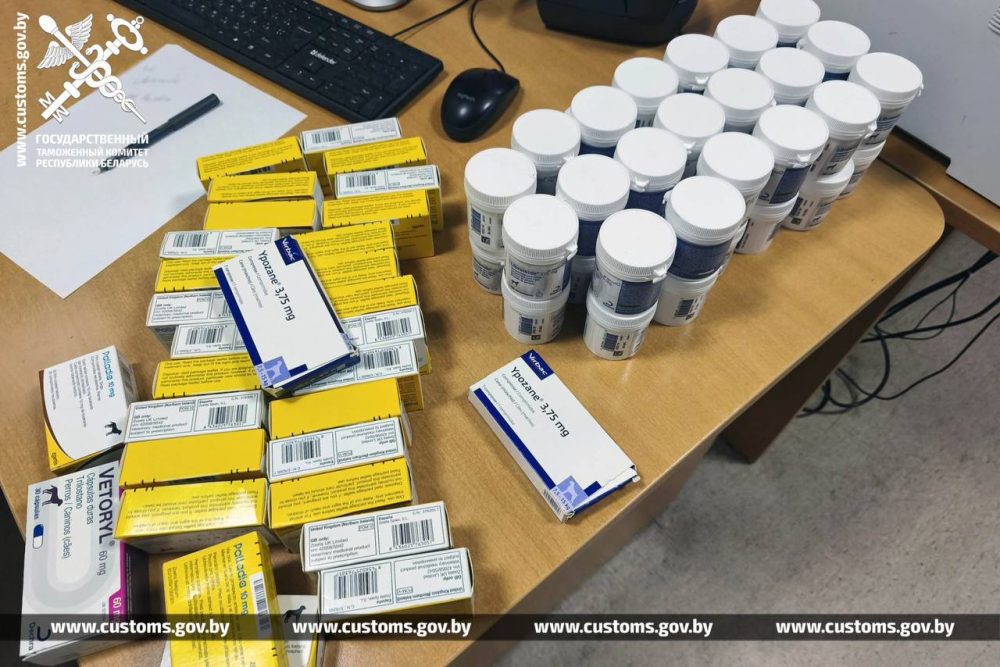 Ветпрепараты, которые нашли брестские таможенники в рейсовом автобусе